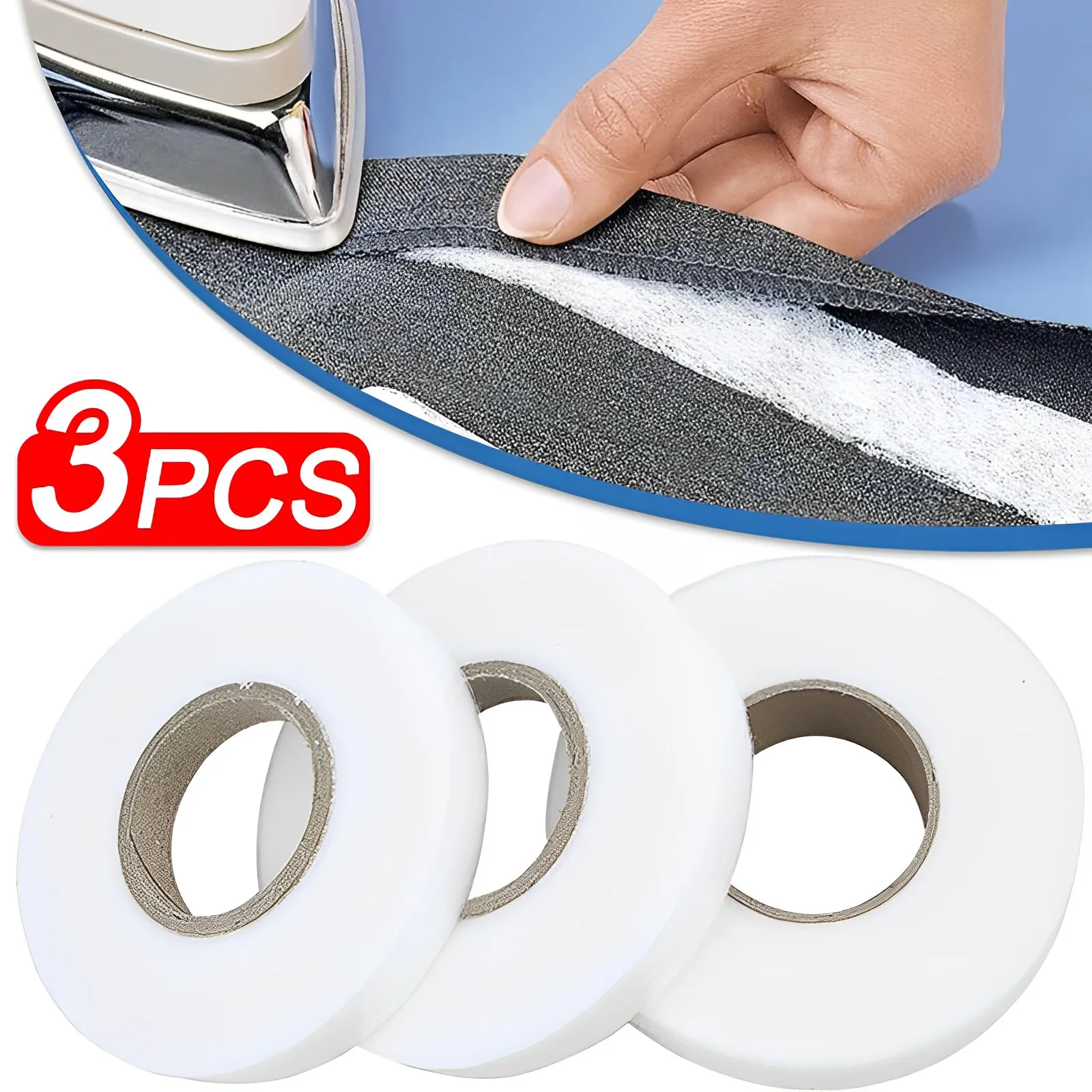 64M Fabric Fusing Tape Adhesive Hem Tape Iron on Tape Fusible Adhesive  Hemming Strip to Repair