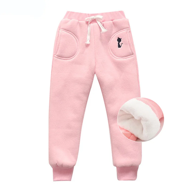 

VFOCHI New Girls Pencil Pants Winter Thick Velvet Pants Stretch Waist Kids Pants Warm Children Trousers Baby Girls Thicken Pants