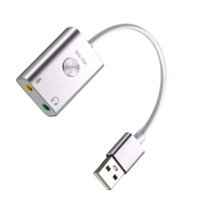 A77P-라이브 사운드 카드 USB 인터페이스, 3D 소음 감소 및 향상된 스테레오 음질 기능 탑재