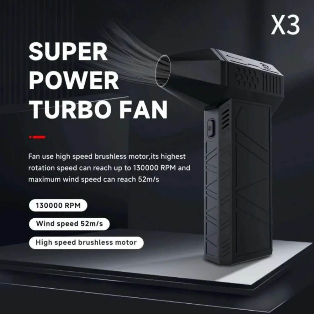 Reusable Can Violent Mini Turbo Jet Fan Computer Keyboard Electronics Cleaning 130000 RPM Cordless Powerful Blower Durable 3
