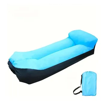Poltrona Gonfiabile Portatile con Cuscino, Divano Impermeabile per Campeggio, Spiaggia e Festival, Facile da Montare con Borsa, 240*70cm