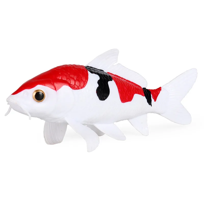 

Children's solid simulation of koi fish, freshwater fish, ornamental fish, marine animal model, toy ornaments