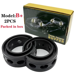 Premium Car Shock Absorber Rubber Spring Bumpers - Set of 2 Universal Buffers (Model B)