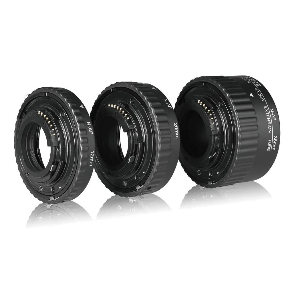 Meike-auto Focus Macro Extension Tube Grupo Anel Adaptador para Nikon D3100 D5000 Todos Dslr af Af-s dx Câmera Lens 12 20 36 Milímetros - Image 4