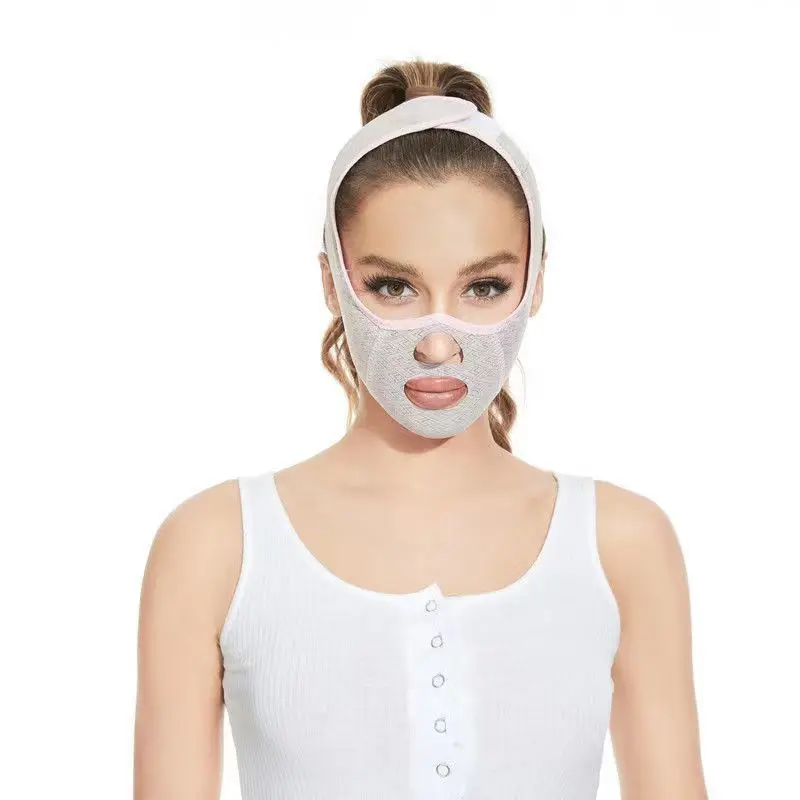 

Face-lifting artifact fast V-face lifting tight bandage mask thin masseter face lifting decree pattern available day and night