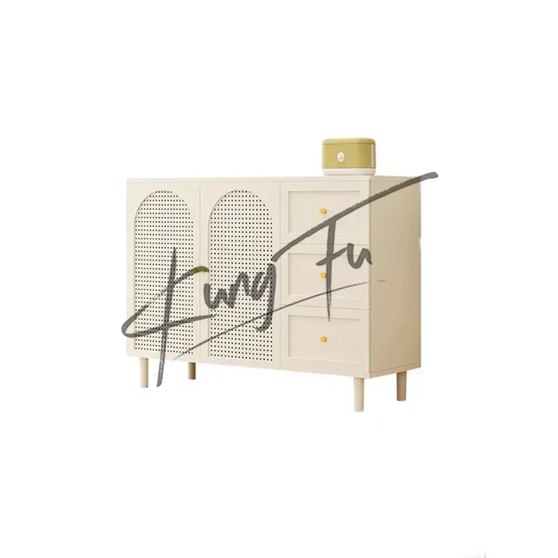 Nordic White Sideboards Storage Locker Space Saving Sideboards Kitchen Cabinet et Corner