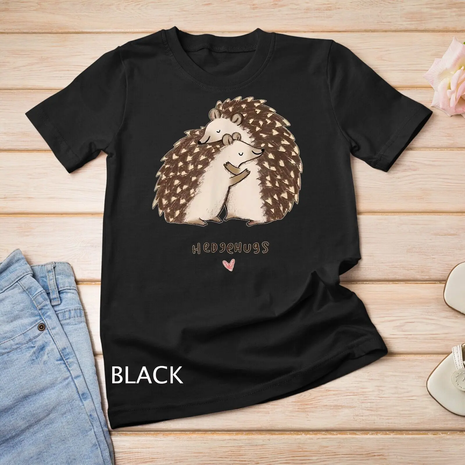 Футболка унисекс с рисунком ежа, Ежика