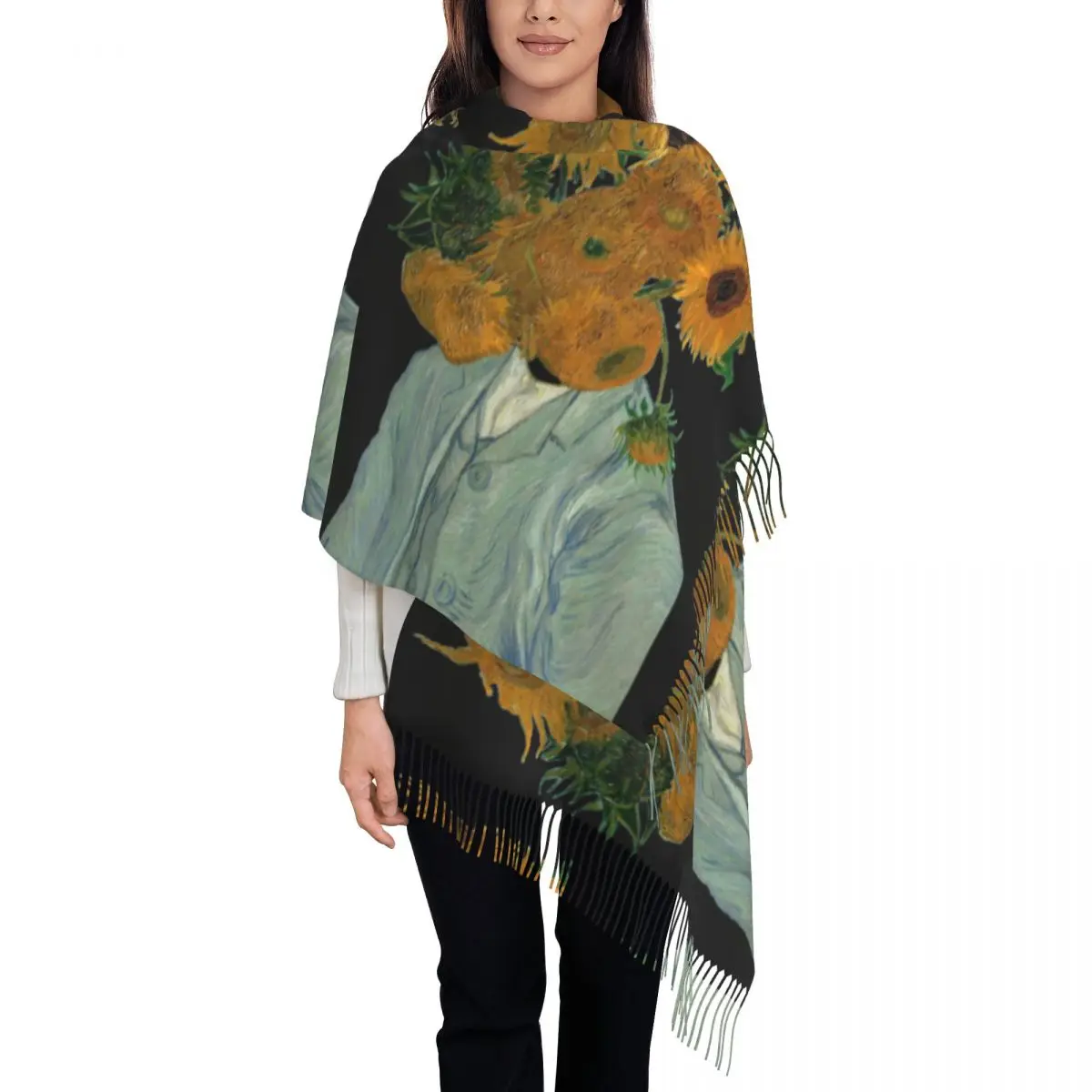 

Keep Warm Scarf Winter From The Artist Shawls and Wraps Beauty Grows Designer Bufanda Women y2k Funny Scarves Wraps