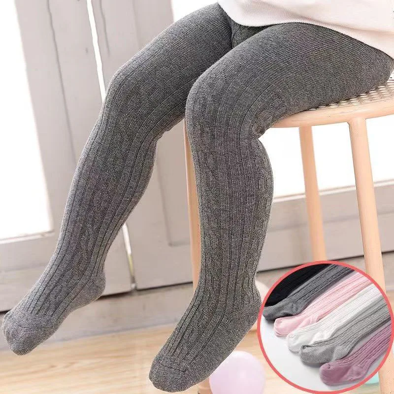 

0-8 Years Cute Baby Girls Mesh Cable Knit Tights Spring Autumn Winter Cotton Stocking Breathable Pantyhose For Toddler Girls