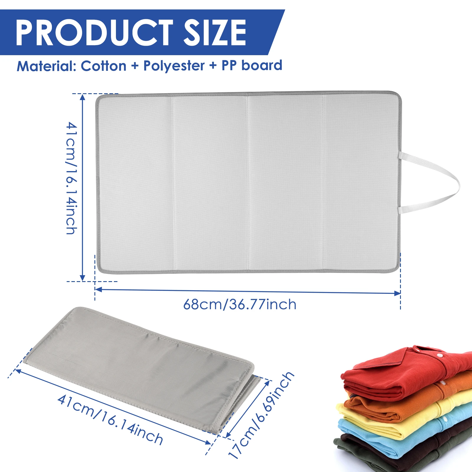 Portable Folding Ironing Mat Thick Heat Resistant Laundry Pad