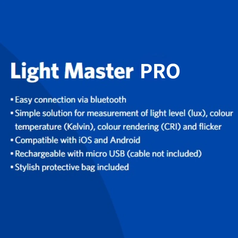 Light Master Original OPPLE Light Lux Meter Flashlight CRI Flicker Meter Bluetooth IOS Android App Wireless Lighting Sensor light meter