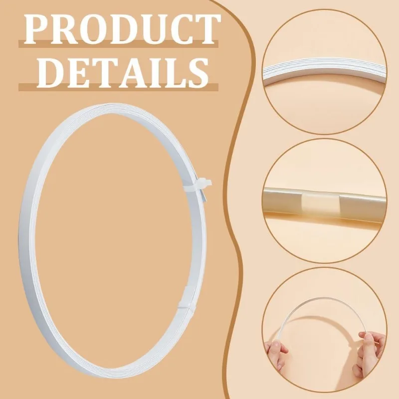 5.5 Yards Spring Steel Boning Corset Boning 0.4 Inch Stays Plastic Coated Steel for Sewing Wedding Dress