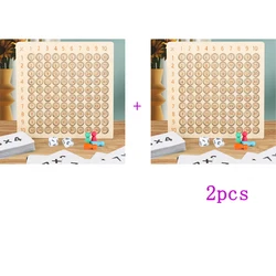 Wooden Montessori Math Board Game for Kids - Educational Toy for Interactive Learning and Counting Skills (NB212C5 - 1set)