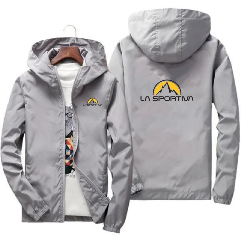 Sports Jacket Autumn La Sportiva Men Jacket Fishing Jacket Outdoor Sports Windproof Lightweight Breathable Zipper Fashion Men Clothing