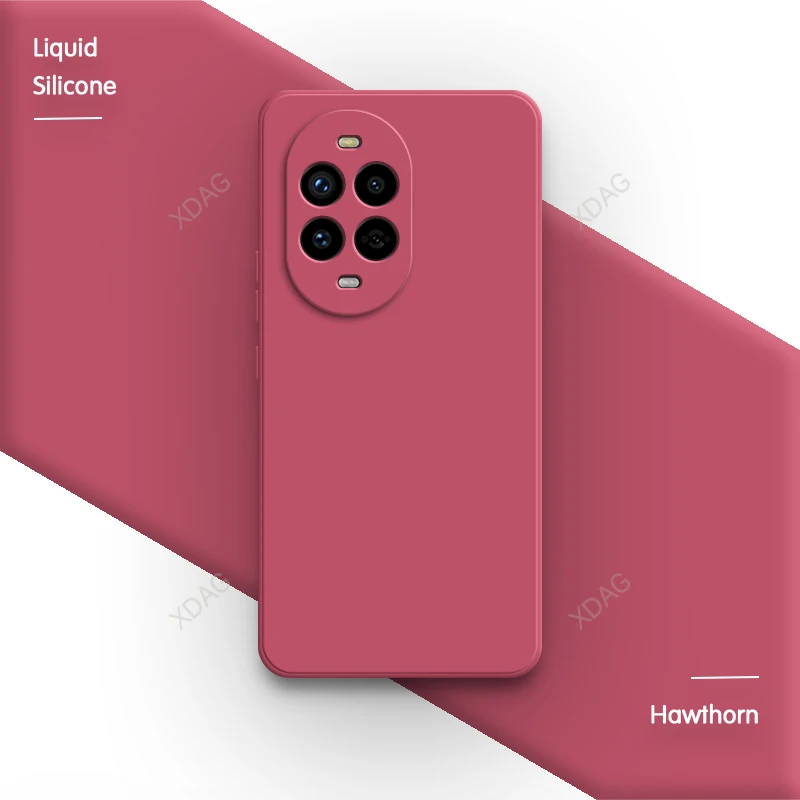 Premium Liquid Silicone Soft Phone Case with Lens Protection - Square Design in Elegant Finish