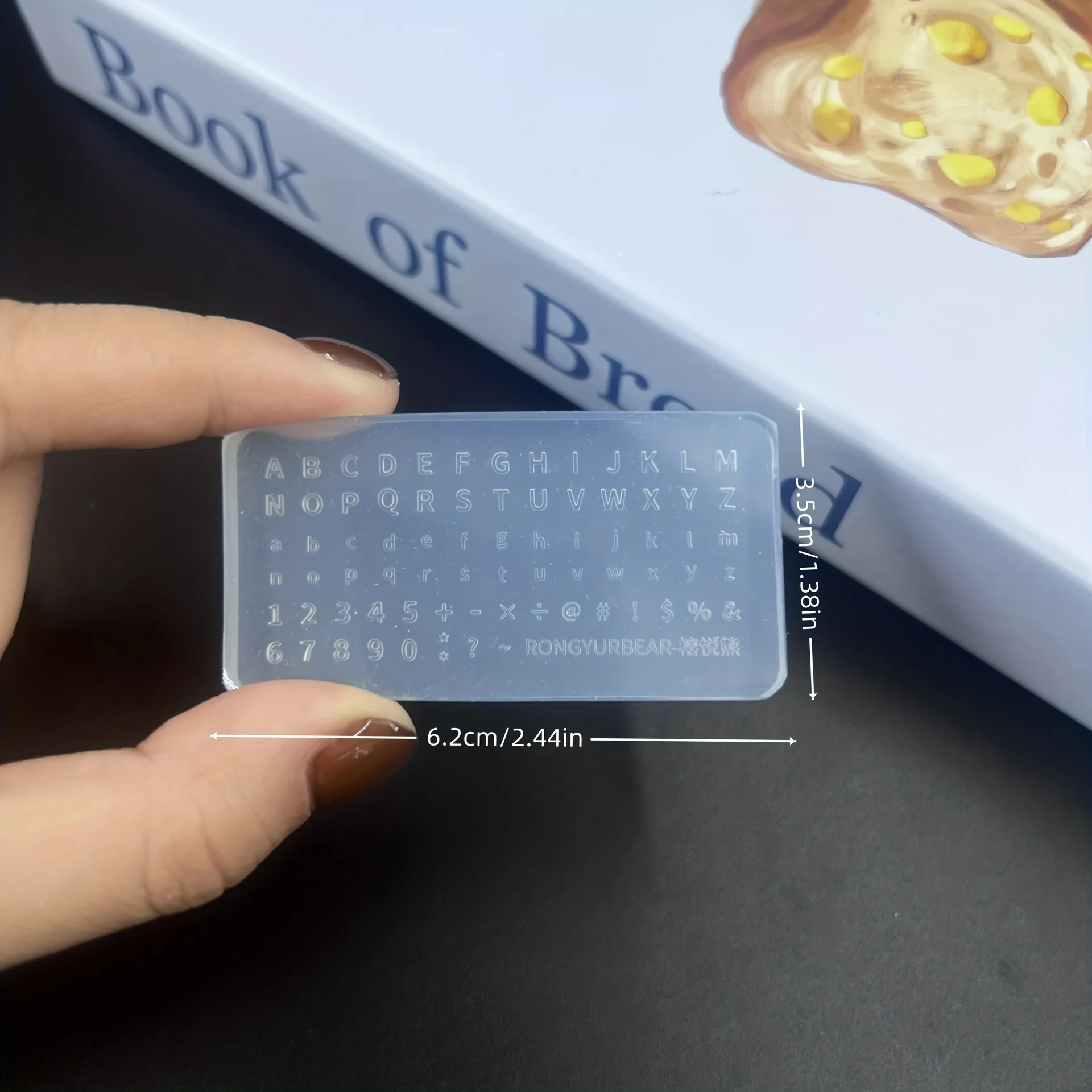 1Pc DIY 네일 아트 용 투명 몰드 UV 접착제 드롭 접착제 재사용 가능한 미니 문자 숫자 매니큐어 장식 드립 접착제 템플릿