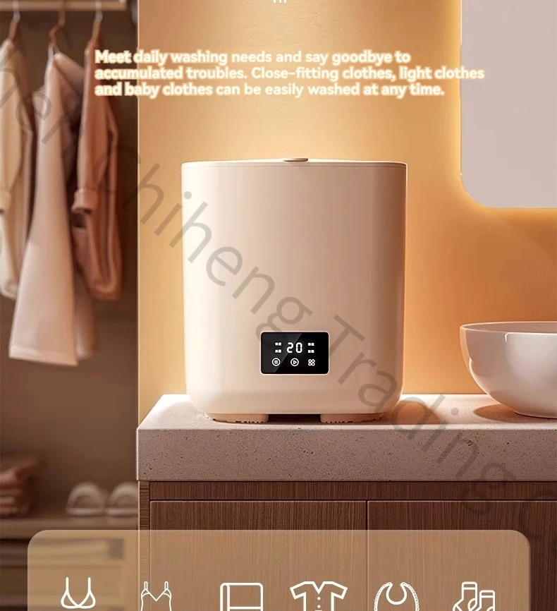 Automatic Wash Machine 7L Large Capacity Underwear And Sock Dehydration Machine Small Wash Hosiery Machine 3