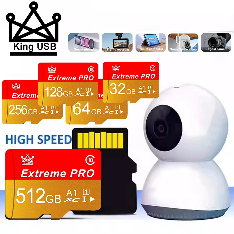 고속 SD 카드 128GB 64GB 32GB TF 카드 마이크로 TF SD 카드 메모리 카드 클래스 10 4K 방수 E-리더/스마트 TV용