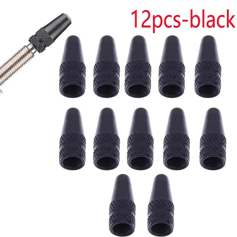 Set of CNC Aluminum Ultralight Bike Valve Stem Dust Covers (6/12 Pieces)