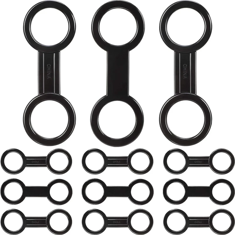 

12Pc Silicone Snorkel Strap Keeper Dive Lock Kit,Dive Universal Plastic Clip Snorkel Strap Keeper Tube Holder Attachment Black
