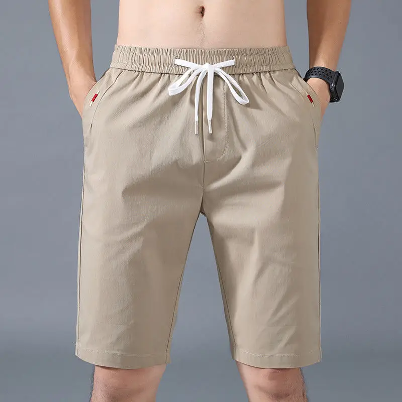 Casual Shorts Men Ice Silk Fitness Running Stretch Pant Soft Ropa Men's Cotton Yoga Sweatpants шорты мужские Short Homme X84
