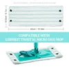 2PCS Small Mop Flat Replacement Head for Leifheit Wet and Dry Use Cleaning Pad for Home Floor Cleaning Supplies 42x15cm 2