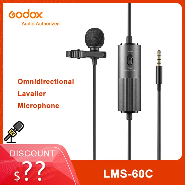 Godox LMS-60C Omni-directional Lavalier Microphone (6m)