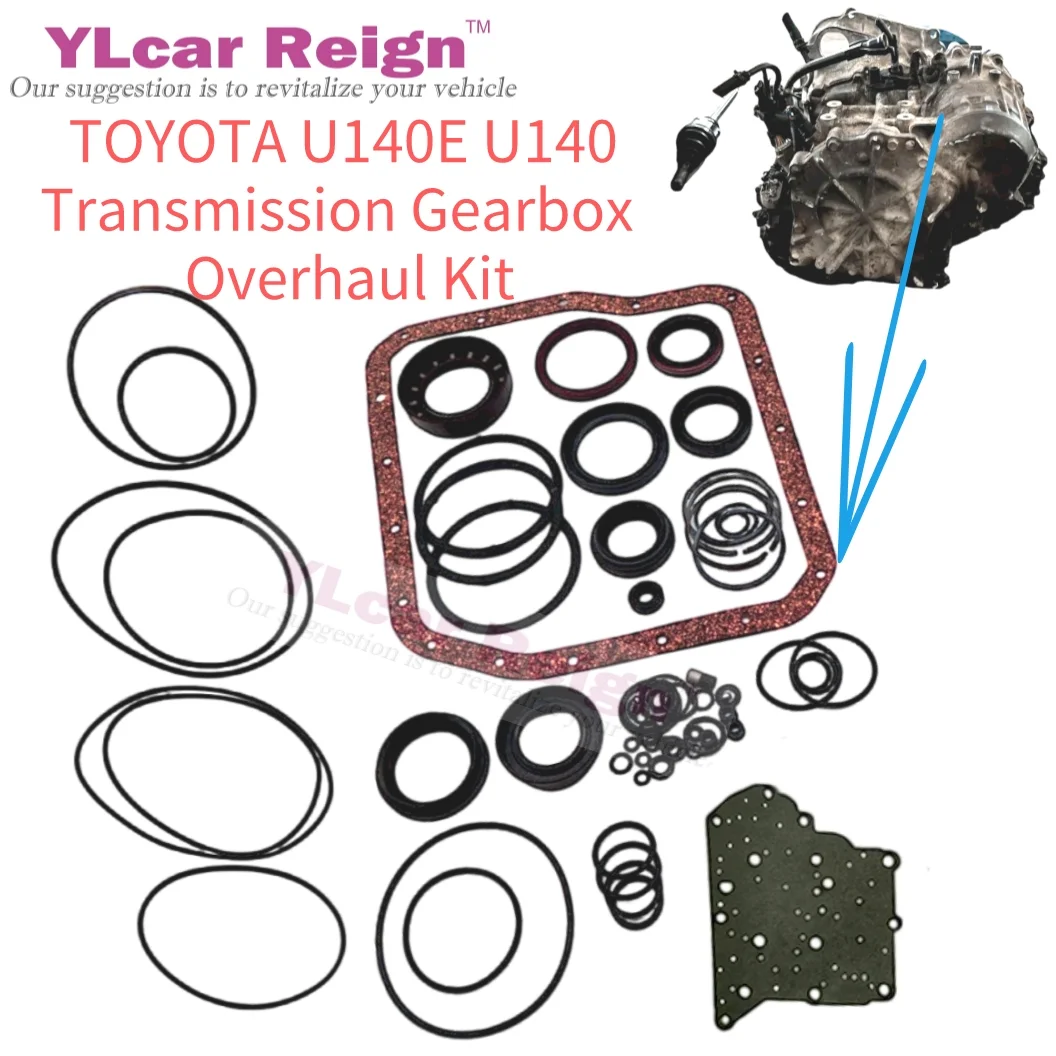 

U140E U140F U140 4Speed Automatic Transmission Gearbox Rebuild Repair Overhaul Kit Seals Gasket Fit O-rings for Lexus TOYOTA Car