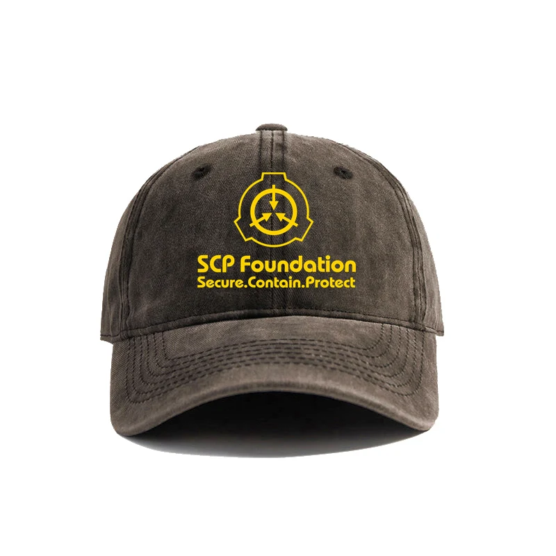 SCP Foundation Baseball Cap Distressed Hats Men Retro Outdoor Summer Adjustable MZ-153