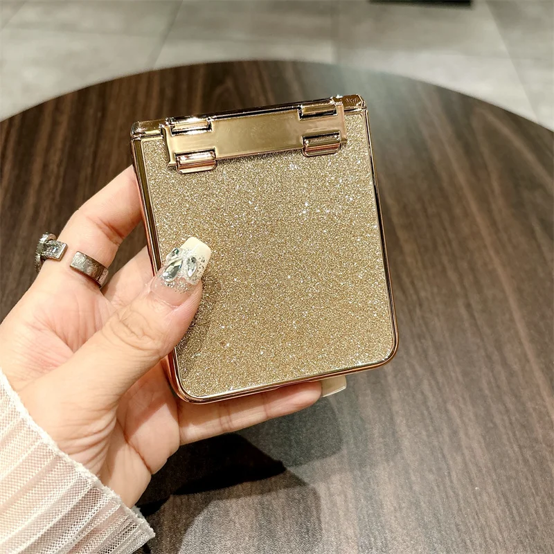 GLITTER Für Huawei Nova Flip Fall Diamant Rahmen Objektiv Scharnier Schutzhülle_voghion.com