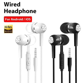 Auricolari In-Ear da 3,5 mm per Musica, Giochi, Sport, Chiamate, Audio HiFi con Bassi Potenti, Stereo, per Gaming, Sport, Uso Quotidiano, Pendolarismo, Accessori Audio