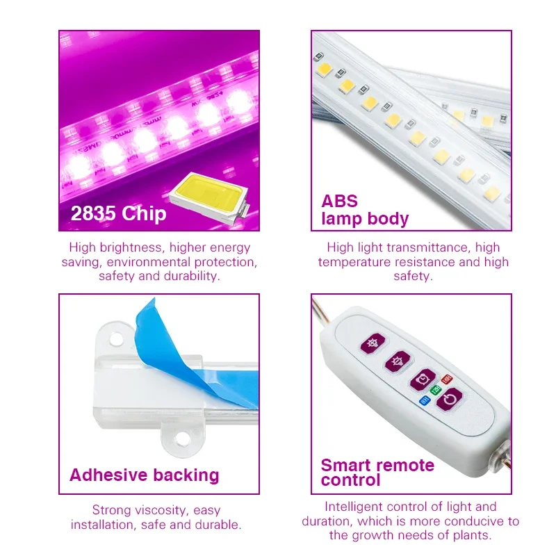 Full Spectrum LED Grow Light USB 5V for Indoor Plants and Seedlings