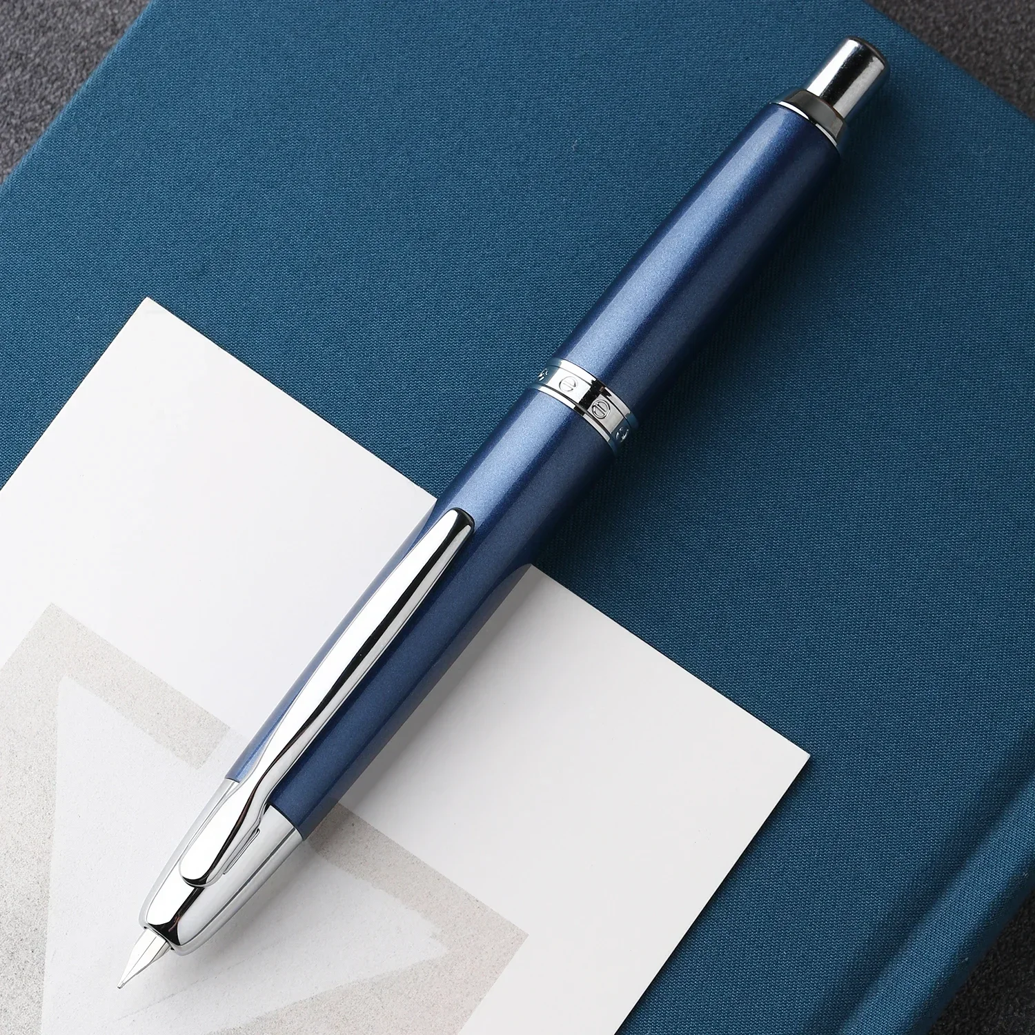 MAJOHN A1 Press Fountain Pen Retractable Extra Fine Nib Metal Clip/No Clip Converter for Writing