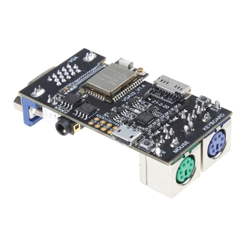 VGA 컨트롤러 보드 PS/2 마우스 키보드 제어 모듈(Micro32 칩셋 게임 엔진 포함) ESP32용 ANSI/VT 터미널