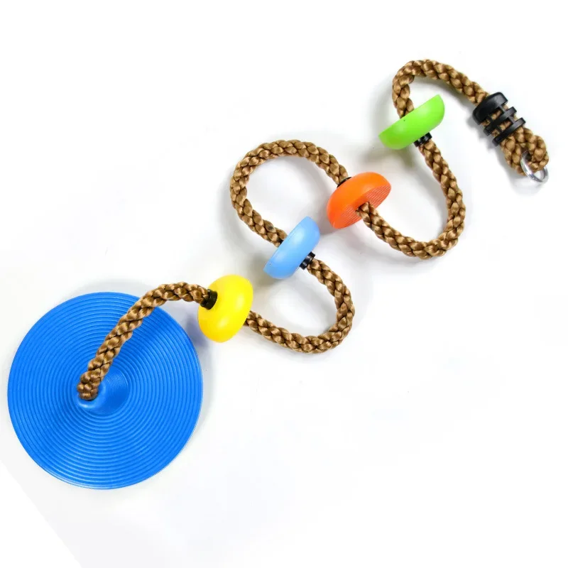 Children's Circular Swing PE Circular Hanging Rope Outdoor Indoor Circular Exercise Balance Safety Sturdy and Durable 4