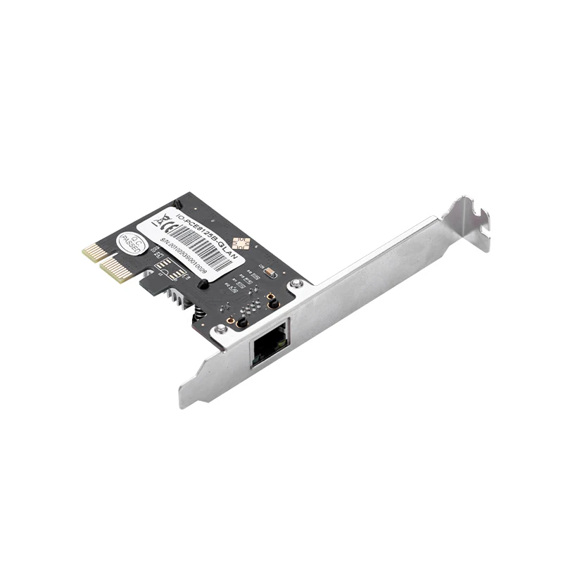 2.5G PCI Express 네트워크 카드 기가비트 이더넷 네트워크 어댑터 1 포트 2500Mbps PCIE RJ45 LAN 컨트롤러, RTL8125B 칩 데스크탑용