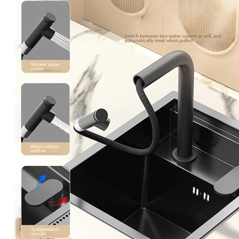 Hidden Bar Sink Stainless Steel Kitchen Sink Apartment Small Single Slot Touring Car Dishwashing Sink With Cover Plat Wash Basin 4