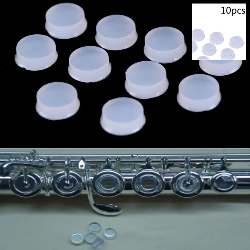 

10Pcs Flute Key Plugs Soft Rubber Open Hole Piccolo Plug Cover Flutes Repair Parts Japanese Miyazawa flute