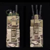 Radio Walkie Talkie Pouch MPU5 PRC163 152 148 Lightweight Universal Tactical Molle Pouches Interphone Bag for Airsoft Hunting 3