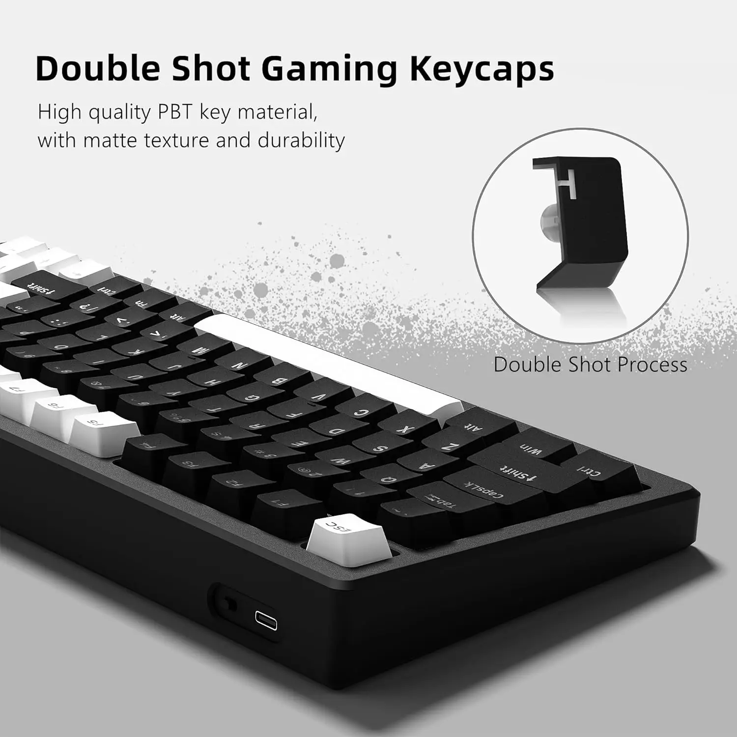 Double Shot Pbt Keycaps para Cherry Gateron Switches mx Teclado Gamer Brilho Através de Backlit Xvx Oem Perfil Baixo - Imagem 4