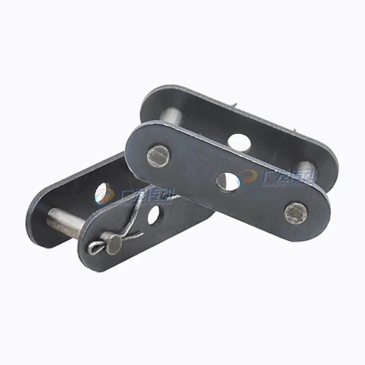1pcs Double Pitch Conveyor Chain Chain Buckle Full Buckle Join C2040/C2050/C2060/C2080 Straight Plate Medium Hole