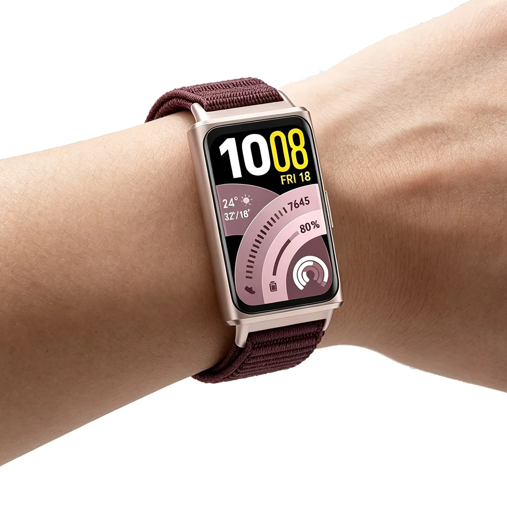 Breathable Nylon Loop Sport Strap for Smartwatch - Adjustable Bracelet