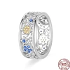 Bagues en argent Sterling 2025 originales pour femmes, couronne à nœud papillon, cœur d'amour, mauvais œil, bijoux d'anniversaire, cadeau d'anniversaire, 925