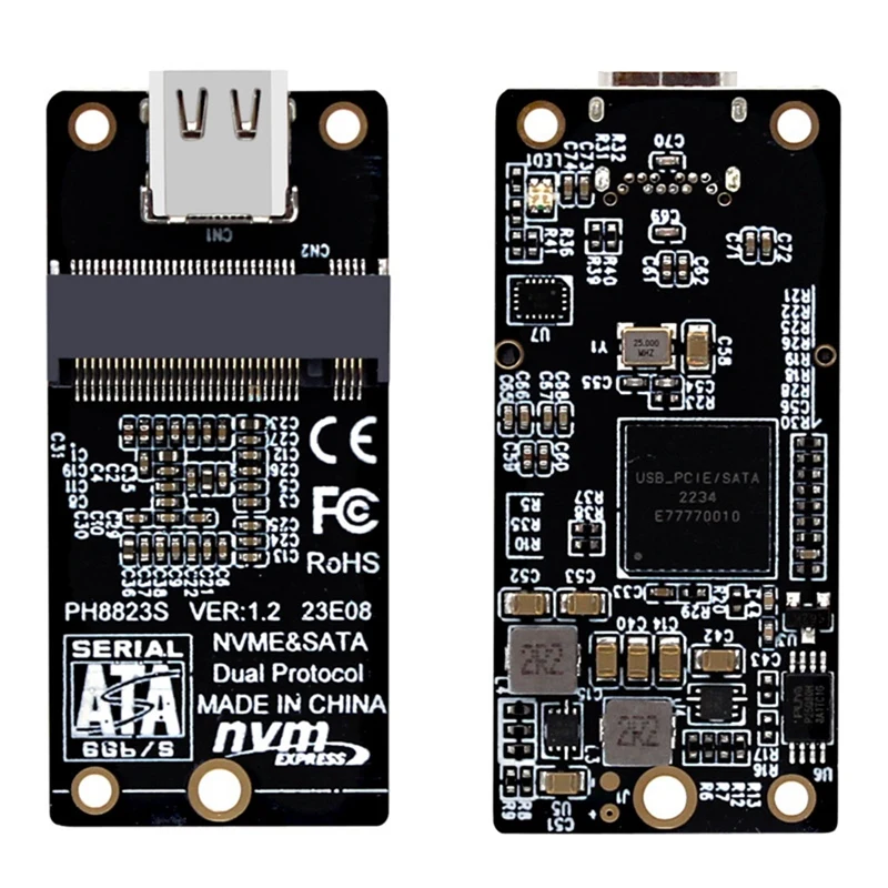 M.2 NVME/NGFF to USB 3.1 CŸ Ŭ , M2 SSD 2230/2242/2260/2280  JMS581 CŸ USB3.1 Gen2 10Gbps
