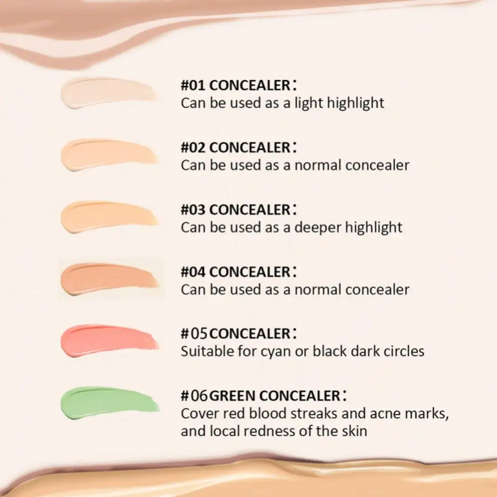 Concealer Contouring Palette 3 Colors Long-Lasting Contouring Face Color Corrector Palette Cream Conceal
