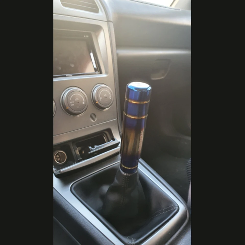 BRIDE JDM Style Universal Car Burnt Blue Burned Blue 13cm Aluminum Gear Shift Knob Shifter Lever Head