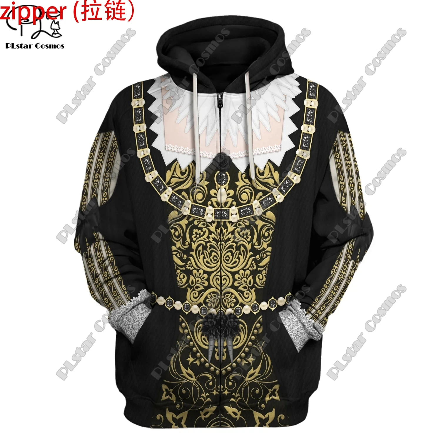 French Noble Queen Uniform 3D Printing Hoodie Street Women Men's Pullover/Sweatshirt/Zip Hoodie A2