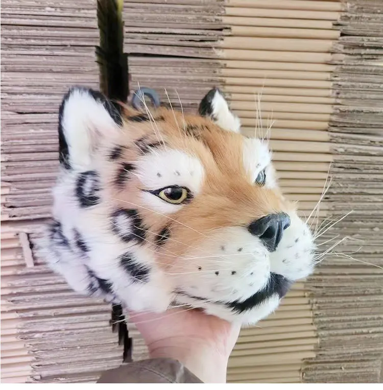 시뮬레이션 늑대 머리 동물 매달려 장식, 리얼 코요테 모피, 벽 장식, 바, 거실, 할로윈 파티, 컬렉션