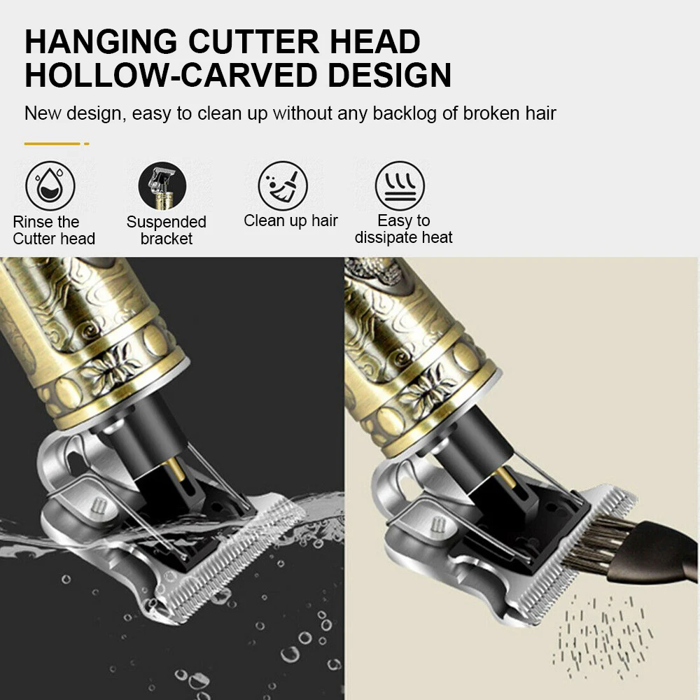 T9 Clipper Trimmer For Men Electric Shaver Professional Beard Trimmers Rechargeable Hair Cutting Machine