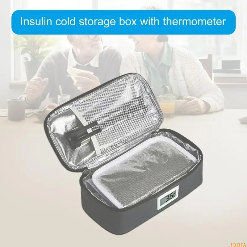 N0HA Insulin Coolers Case Large Capacity Coolers Pouches Portables Cooling Bag for Travel and Daily Use